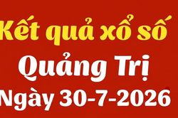 XSQT 30/7 - Kết quả xổ số Quảng Trị hôm nay 30/7/2026