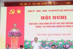 Ứng Thiên nỗ lực chuyển đổi số và giải phóng mặt bằng các dự án trọng điểm