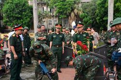 Triển khai lấy mẫu giám định ADN hài cốt liệt sĩ tại Nghĩa trang liệt sĩ Ngọc Hồi