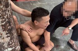 Ném ổ khóa chống trả công an, nghi phạm ma túy bị khống chế