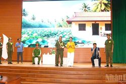 Trao giải Hội thi Lực lượng tham gia bảo vệ an ninh, trật tự ở cơ sở giỏi phía nam