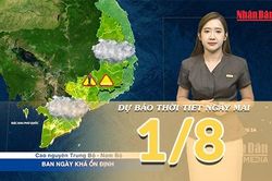 [Video] Dự b&aacute;o thời tiết đ&ecirc;m nay v&agrave; ng&agrave;y mai ng&agrave;y 1/8/2026: Mưa d&ocirc;ng tiếp tục duy tr&igrave; tại Bắc Bộ, Trung Bộ giảm mưa
