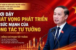 Khơi dậy kh&aacute;t vọng ph&aacute;t triển từ sức mạnh của c&ocirc;ng t&aacute;c tư tưởng