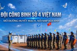 Đội C&ocirc;ng binh số 4 Việt Nam: Mở đường huyết mạch, nối nhịp h&ograve;a b&igrave;nh