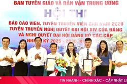 2 thí sinh Hà Tĩnh đạt giải tại Hội thi Báo cáo viên, Tuyên truyền viên giỏi khu vực II
