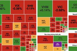 Áp lực bán gia tăng cuối phiên, VN-Index giảm gần 9 điểm trong ngày cuối tháng 7