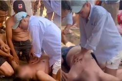 Đi du lịch biển, nam sinh trường Y cứu sống người đ&agrave;n &ocirc;ng đuối nước