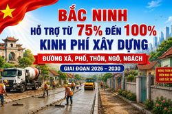 Bắc Ninh: Hỗ trợ từ 75% đến 100% kinh phí xây dựng đường xã, phố, thôn, ngõ, ngách