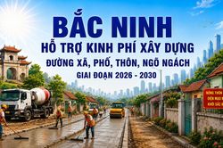 Bắc Ninh hỗ trợ kinh phí xây dựng đường xã, phố, thôn, ngõ ngách giai đoạn 2026 - 2030