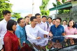 Tập đoàn VSIP Việt Nam khảo sát, nghiên cứu một số vị trí dự kiến đầu tư tại xã Thanh An