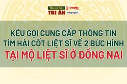 [Chuỗi Infographic] Tháng Bảy tri ân: Kêu gọi cung cấp thông tin tìm hài cốt liệt sĩ qua 2 bức hình tìm thấy tại Đồng Nai