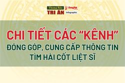 [Chuỗi Infographic] Tháng Bảy tri ân: Chi tiết các 'kênh' đóng góp, cung cấp thông tin tìm hài cốt liệt sĩ tại thành phố Đồng Nai