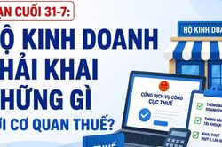 Infographic Hạn cuối 31-7: Hộ kinh doanh phải khai những gì với cơ quan thuế?