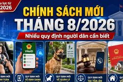 Loạt chính sách mới có hiệu lực từ tháng 8/2026