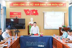 Khảo sát tình hình triển khai các công trình, dự án trọng điểm tại 2 xã Trung Khánh Vĩnh và Bắc Khánh Vĩnh