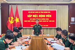 Gặp mặt, động viên lực lượng tham gia Chương trình nghệ thuật chính luận 'Tổ quốc trong tim'