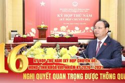Kỳ họp thứ năm (Kỳ họp chuyên đề) HĐND tỉnh khóa XVI, nhiệm kỳ 2026 – 2031 thông qua 16 nghị quyết quan trọng