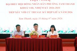 Đại biểu HĐND phường Tam Thanh tiếp x&uacute;c cử tri sau kỳ họp giữa năm 2026