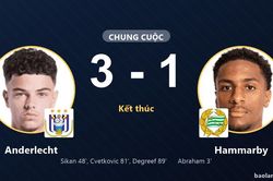 Anderlecht ngược dòng thắng Hammarby, đội khách trắng tay tại Lotto Park