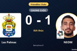 Benrahma gi&uacute;p NEOM thắng Las Palmas trong trận giao hữu CLB