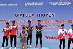 Lâm Đồng giành 11 huy chương tại Giải Canoeing vô địch trẻ U21 và U23 quốc gia 2026