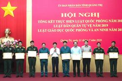 Quảng Trị đạt nhiều kết quả toàn diện trong thực hiện các luật về quốc phòng và an ninh