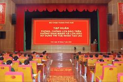 Nâng cao kiến thức, kỹ năng phòng, chống lừa đảo trên không gian mạng cho cán bộ, chiến sĩ