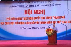 Ch&iacute;nh s&aacute;ch mới - Động lực để thể thao H&agrave; Nội bứt ph&aacute;