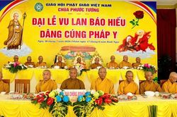 Vĩnh Long: Chùa Phước Tường tổ chức Lễ Vu lan Báo hiếu, Dâng cúng Pháp y PL.2570