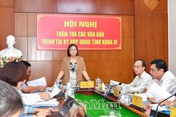 Thẩm tra các dự thảo nghị quyết trình Kỳ họp thứ 5 HĐND tỉnh