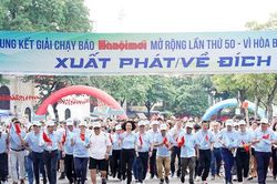 Công bố điều lệ Chung kết Giải chạy Báo Hànôịmới mở rộng lần thứ 51 - Vì hòa bình