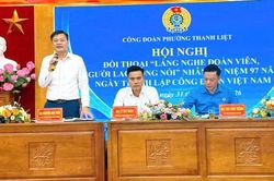 Phường Thanh Liệt đối thoại với đo&agrave;n vi&ecirc;n, người lao động