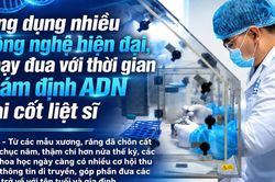Ứng dụng nhiều công nghệ hiện đại, chạy đua với thời gian giám định ADN hài cốt liệt sĩ