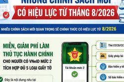 Những chính sách mới nào có hiệu lực từ tháng 8/2026?