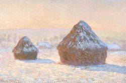 Monet dành ba năm chỉ để vẽ những đụn lúa