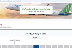 Bamboo Airways bất ngờ không hiển thị chuyến bay nào từ tháng 8