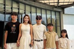 Ưng Hoàng Phúc chia sẻ ảnh con chung con riêng không khoảng cách