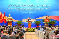 Chùm ảnh: Khai mạc Hội nghị Ngoại giao lần thứ 33