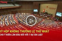 Kỳ họp không thường lệ thứ Nhất cho ý kiến lần đầu đối với 7 dự án luật