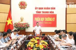 Chủ tịch UBND tỉnh Tô Anh Dũng chủ trì phiên họp thường kỳ tháng 7/2026