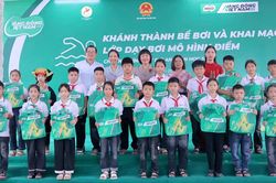 Bắc Ninh: Khánh thành bể bơi Trường Tiểu học Đồng Vương, tặng 40 suất học bơi miễn phí cho học sinh