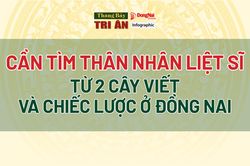 [Chuỗi Infographic] Tháng Bảy tri ân: Tìm thân nhân liệt sĩ từ 2 cây viết và chiếc lược ở Đồng Nai