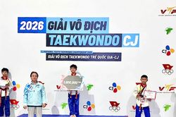Gia Lai xếp thứ 9 toàn đoàn tại Giải vô địch Taekwondo trẻ quốc gia 2026