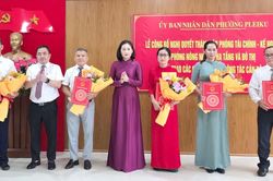 Phường Pleiku thành lập 2 phòng chuyên môn, bổ nhiệm 5 cán bộ lãnh đạo