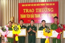 BĐBP tỉnh Gia Lai trao thưởng các tập thể, cá nhân có thành tích trong đấu tranh phòng, chống tội phạm