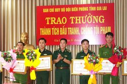 BĐBP tỉnh Gia Lai trao thưởng các tập thể, cá nhân có thành tích trong đấu tranh phòng, chống tội phạm
