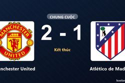 Manchester United thắng Atlético de Madrid, khép lại trận giao hữu