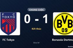 Thống kê trận đấu FC Tokyo 0-1 Borussia Dortmund: Fábio Silva tỏa sáng, Borussia Dortmund giành trọn 3 điểm