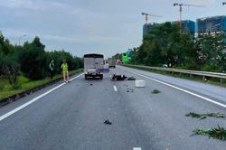 Đi mô tô đi ngược chiều trên cao tốc lúc rạng sáng, người đàn ông tử vong thương tâm