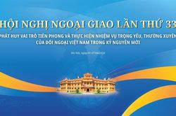Hôm nay, khai mạc Hội nghị Ngoại giao lần thứ 33